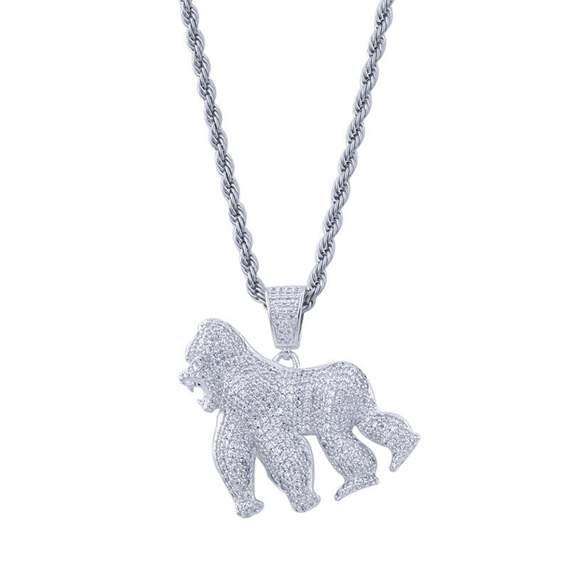 Iced Out Gorilla Pendant