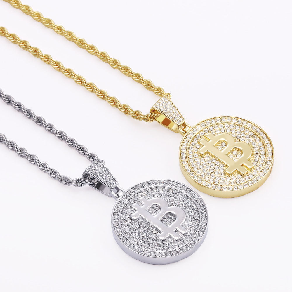 Bitcoin Iced Out Pendant